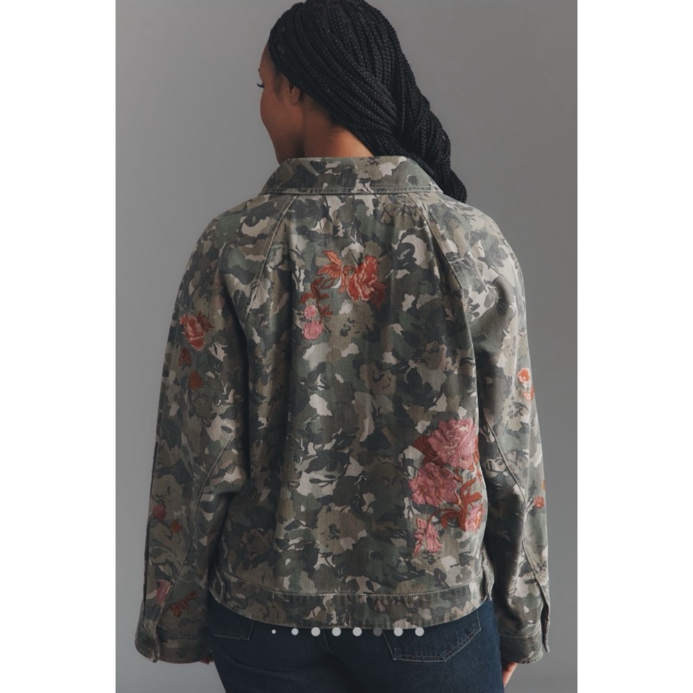 Pilcro Embroidered Utility Jacket Anthropologie - Picture 3 of 15